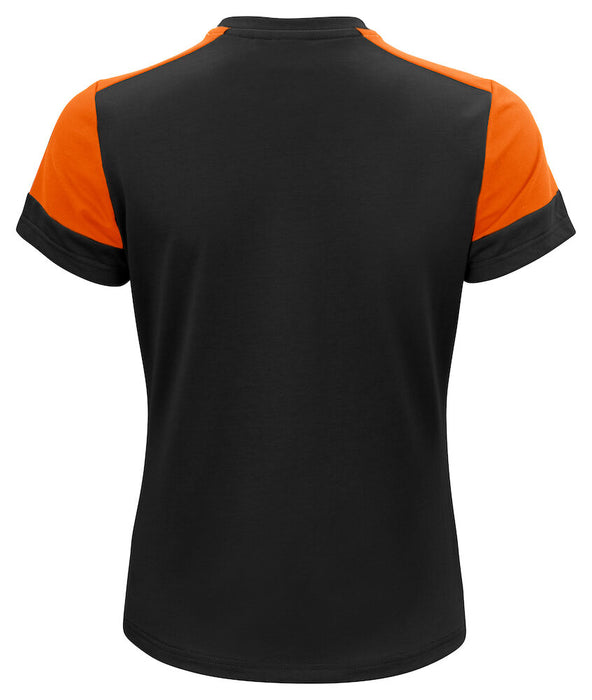 Prime T-shirt Dame, Sort/Orange - PRINTER 2264031