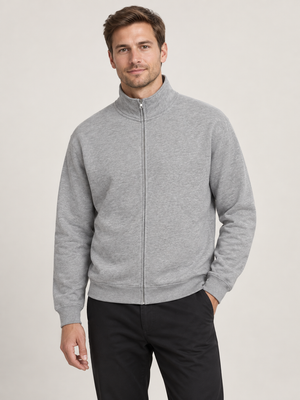 Premium Comfort Cardigan, Oxford Grå