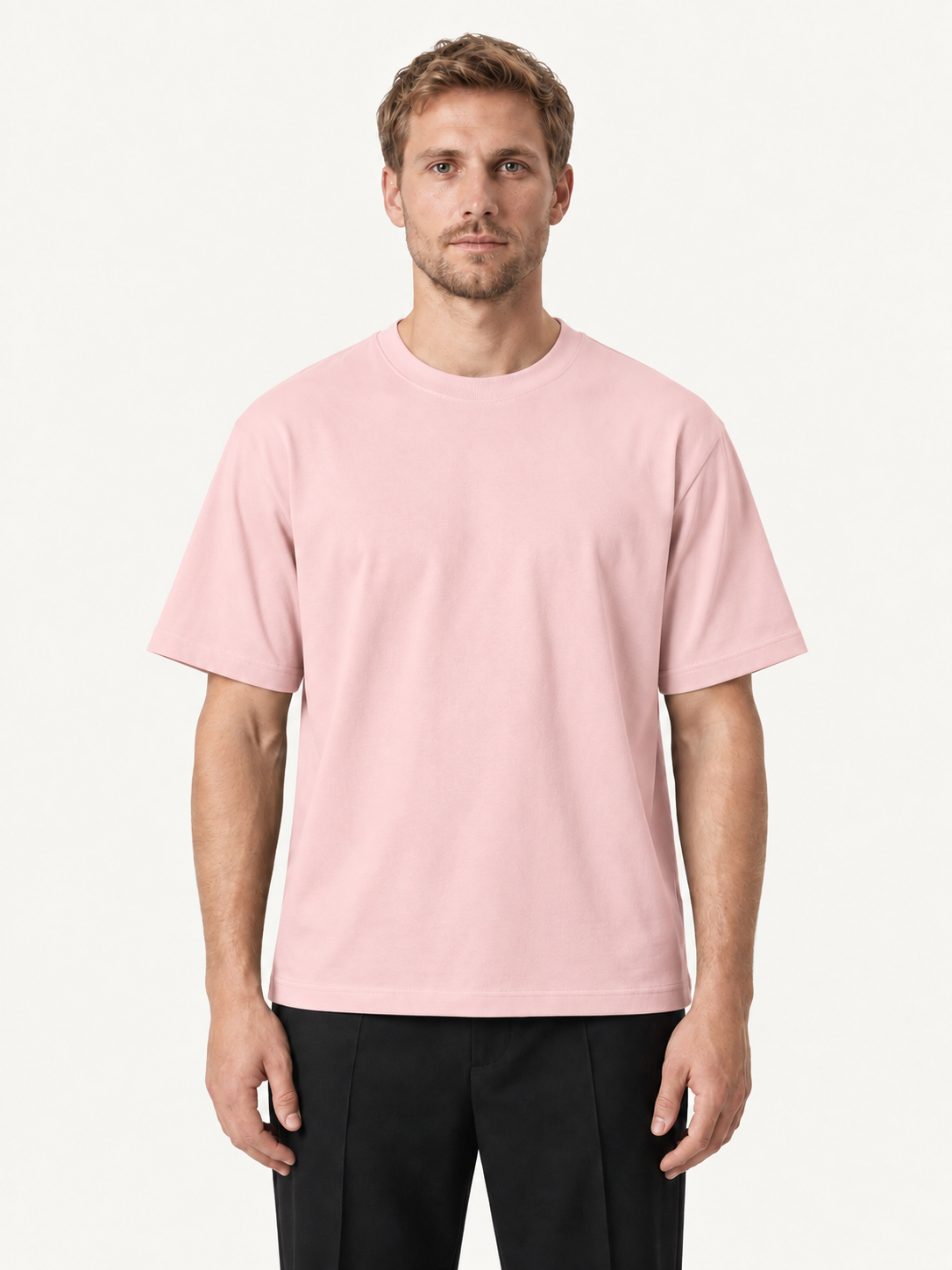 Oversize Boxfit Tee, Lyserød