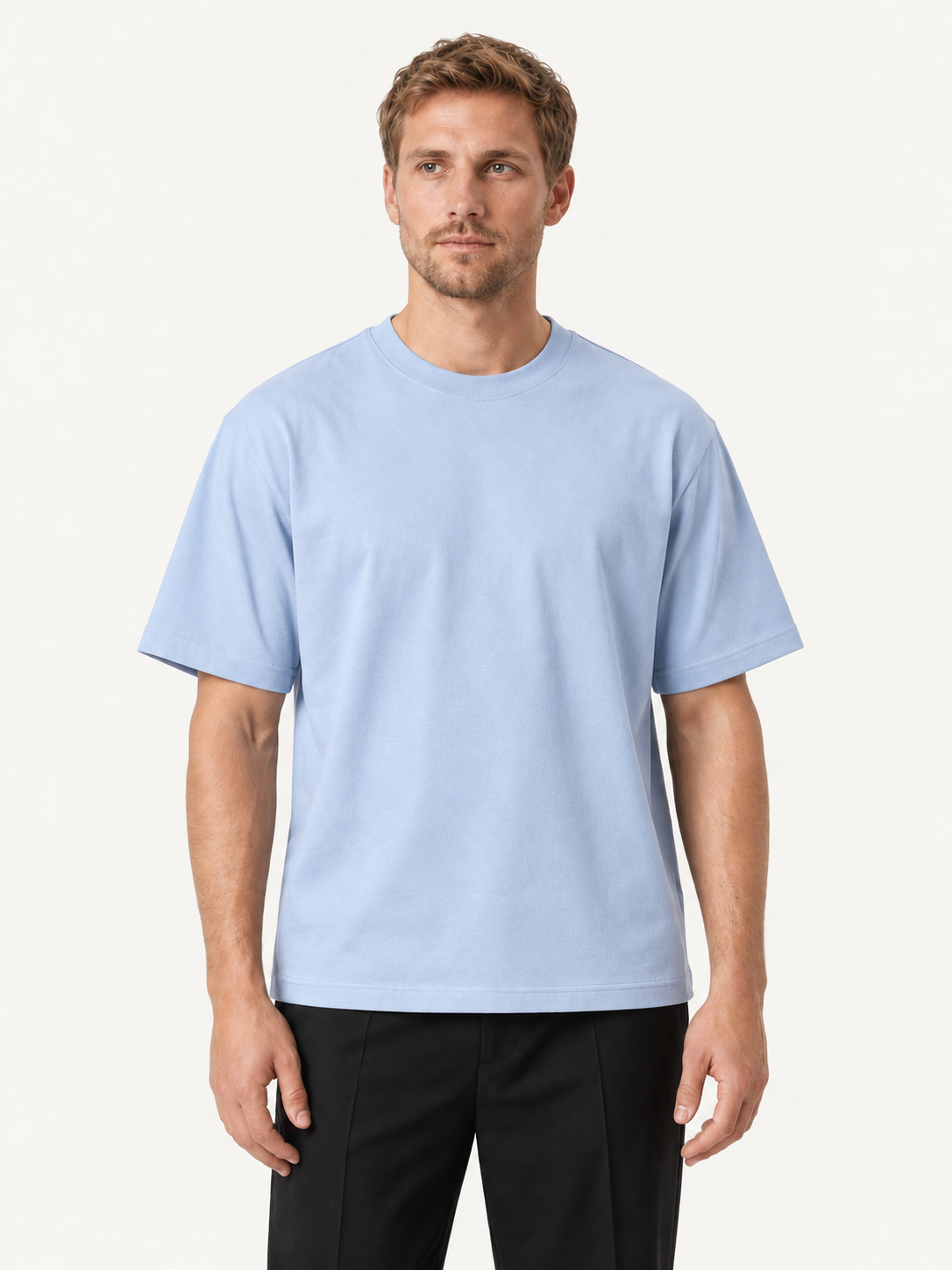 Oversize Boxfit Tee, Lyseblå