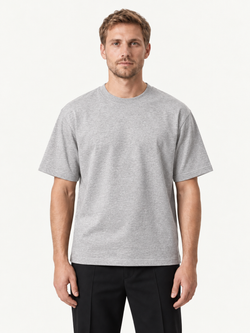 Oversize Boxfit Tee, Lysgrå