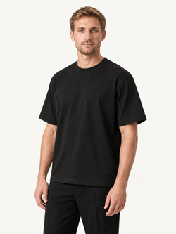 Oversize Boxfit Tee, Sort