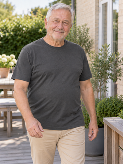 Casual T-shirt, Koksgrå