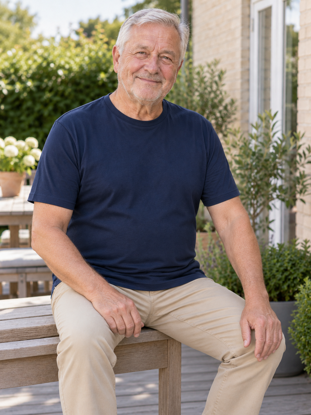 Casual T-shirt, Navyblå