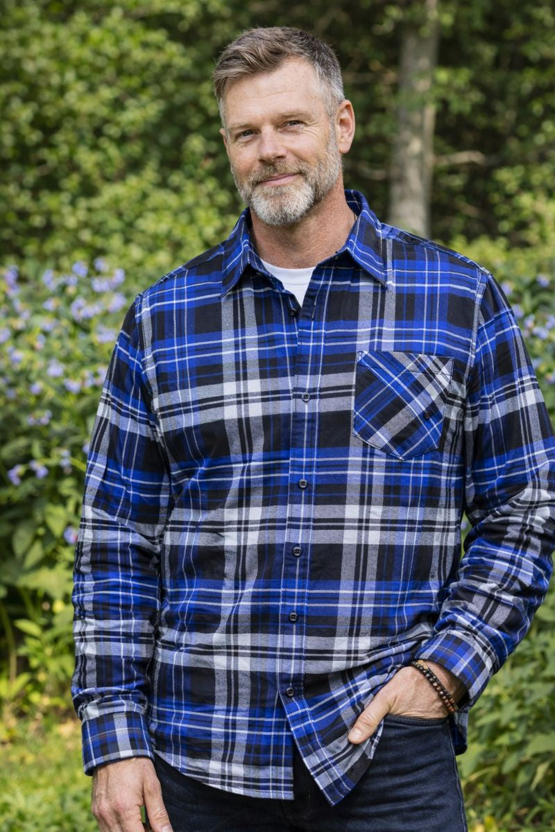 Performance Skovmandsskjorte i Kongeblå, Herre - Vimpulze