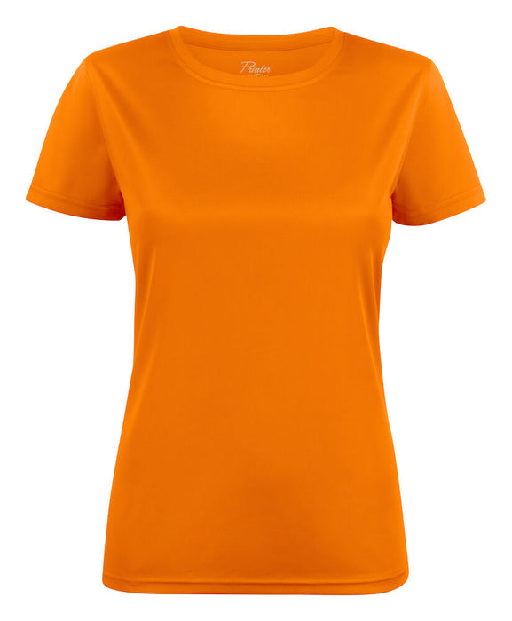 Run T-shirt Dame, Orange - PRINTER 2264026