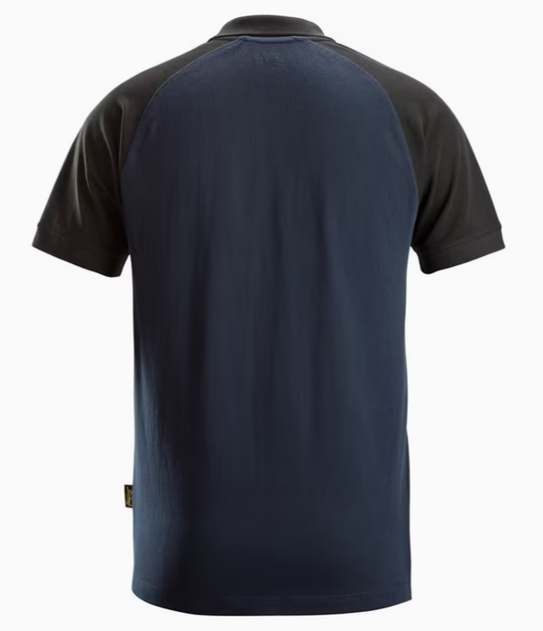 Klassisk Tofarvet Poloshirt, Navy/Sort, Herre - Snickers 2750