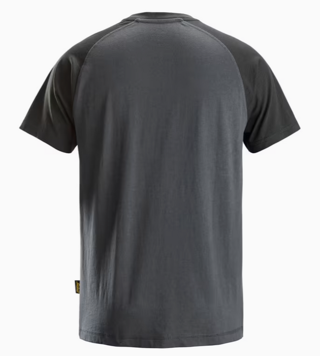 Tofarvet T-shirt, Herre, Stål grå/Sort - Snickers 2550