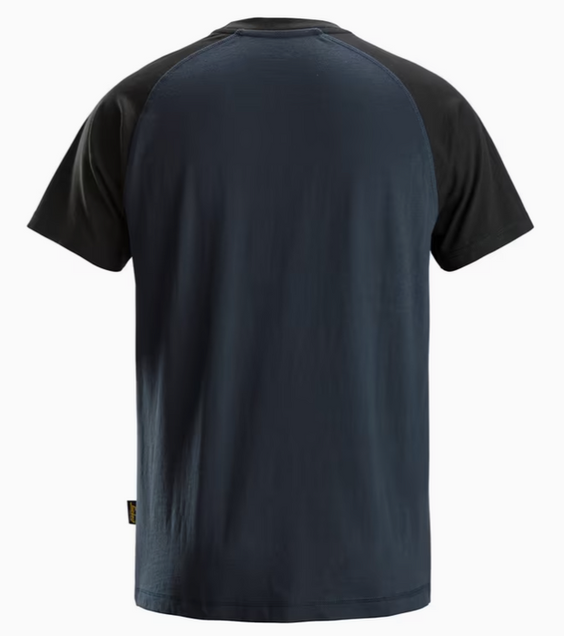 Tofarvet T-shirt, Herre, Navy/Sort - Snickers 2550