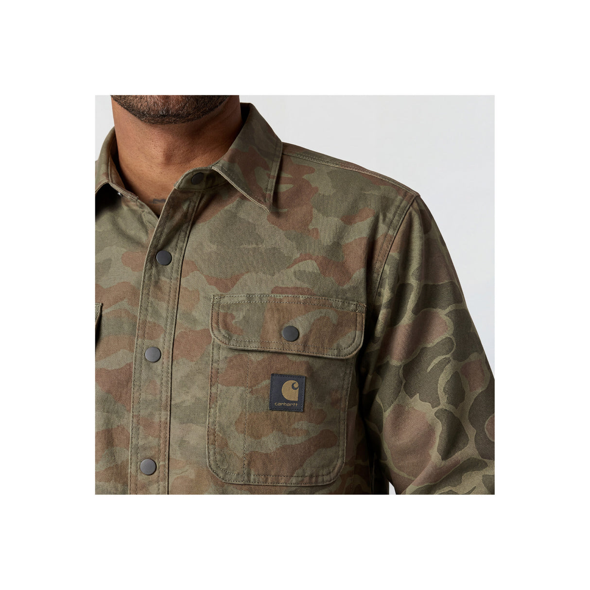 Camo Skjortejakke, Army Gørn, Carhartt 105419