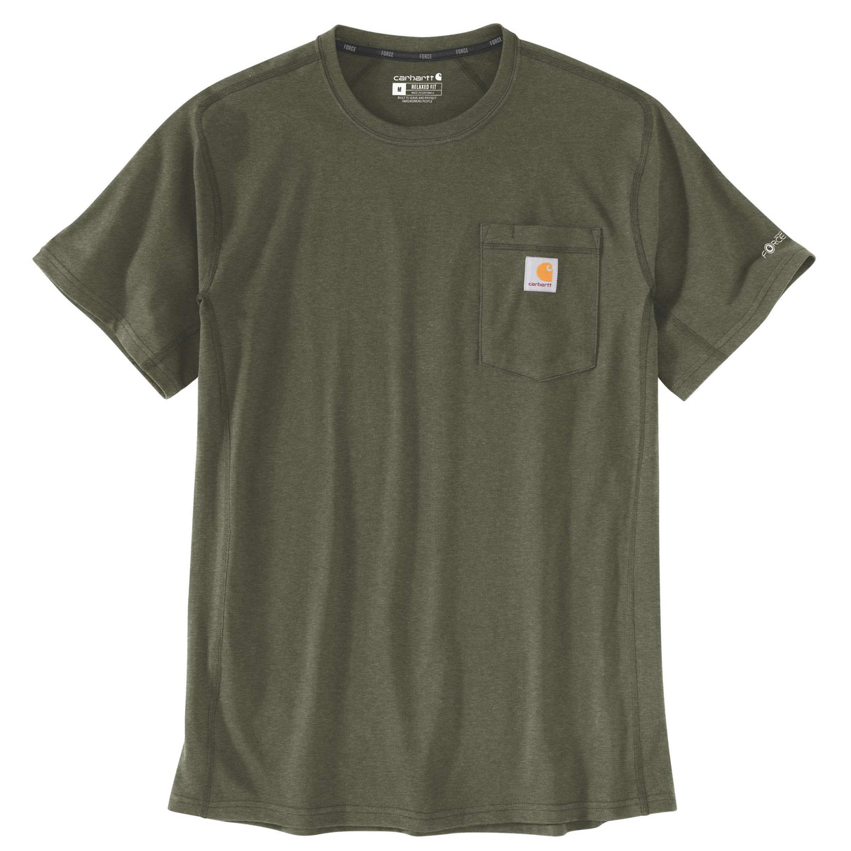 Carhartt Force T-shirt, Basil Heather, Herre - 106652