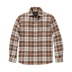 Carhartt flannelskjorte med lange ærmer, Carhartt Brown - 107010