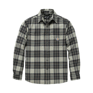 Carhartt flannelskjorte med lange ærmer, Faded Fatigue - 107010
