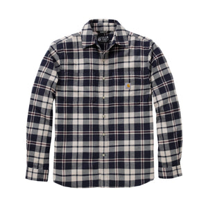 Carhartt flannelskjorte med lange ærmer, Navy - 107010