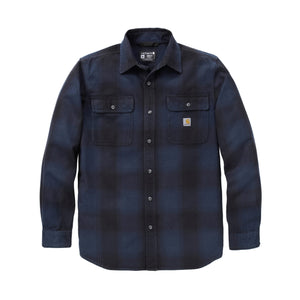 Bomulds Flannelskjorte, Deep Smoke Blue, Carhartt 107013
