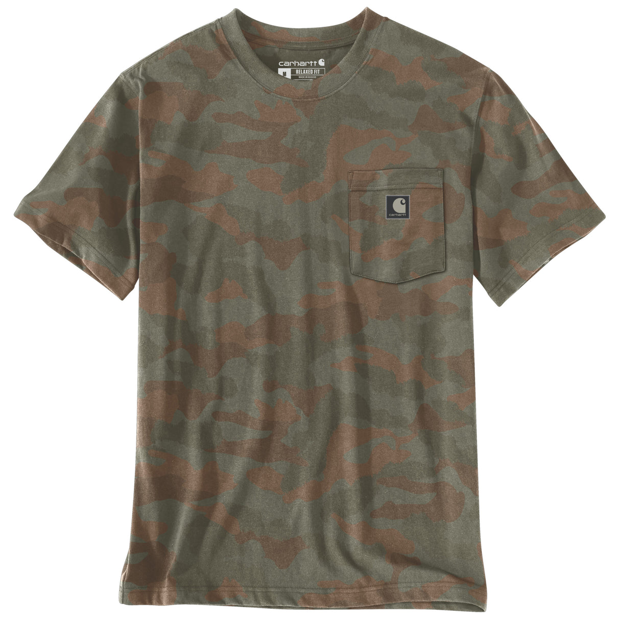 Irvine Camo T-shirt, Army Grøn, Carhartt 107298