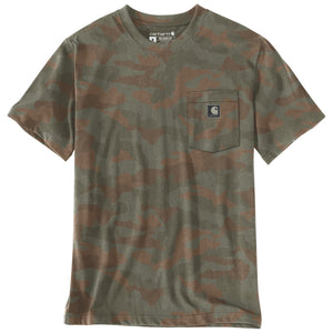 Irvine Camo T-shirt, Army Grøn, Carhartt 107298