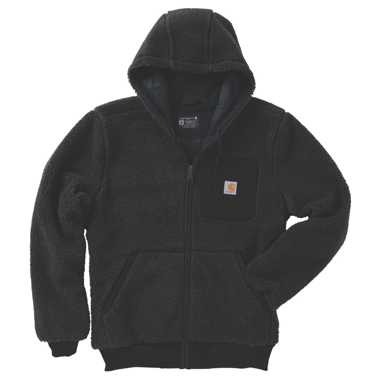 Fairbanks Active Jac Fleece, Sort, Carhartt 107665