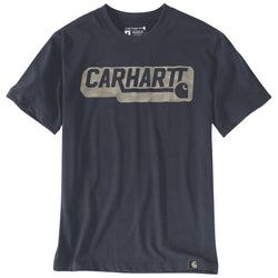 Irvine Camo Logo T-shirt, Navy, Carhartt 107772