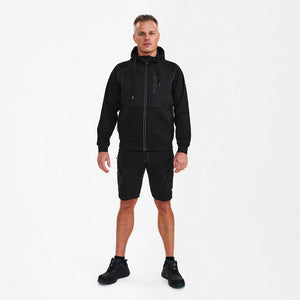 X-treme softshelljakke med hætte, Sort - Herre - Engel Workwear - 1361-207-20