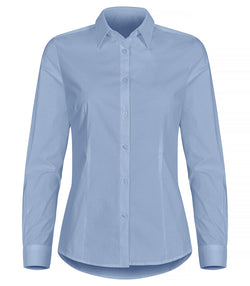 Dame Stretch Shirt, Lys blå - Clique 027961