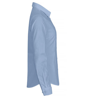 Dame Stretch Shirt, Lys blå - Clique 027961
