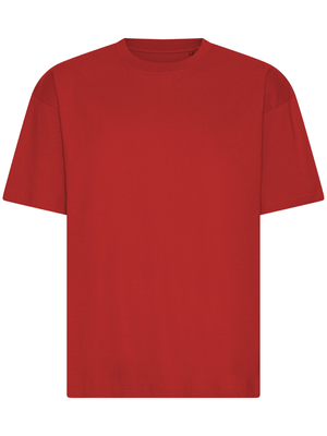 Oversize Boxfit Tee, Rød