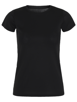 Trænings T-shirt Dame, Sort