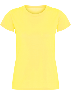 Trænings T-shirt Dame, Gul