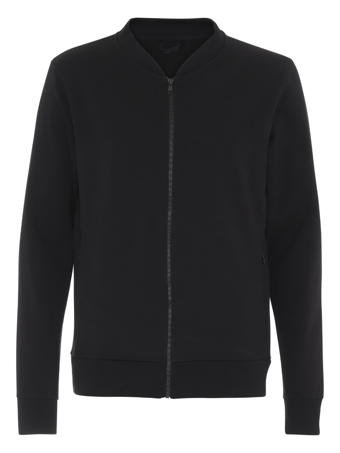 Premium Comfort Cardigan med Lav Krave, Sort