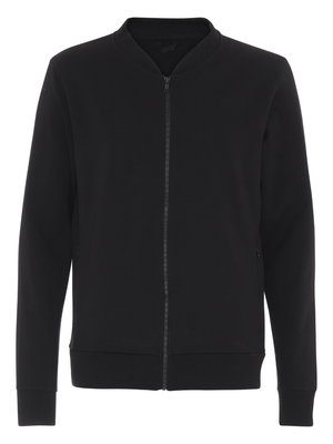 Premium Comfort Cardigan med Lav Krave, Sort