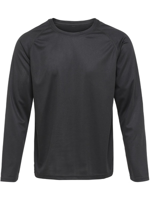 Langærmet Trænings T-shirt Herre, Sort