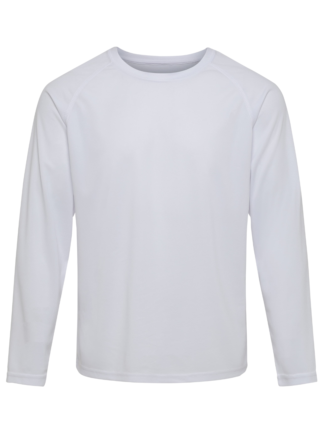 Langærmet Trænings T-shirt Herre, Hvid