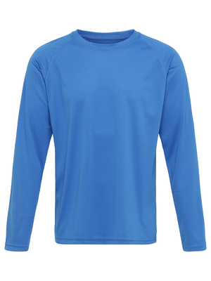 Langærmet Trænings T-shirt Herre, Kongeblå