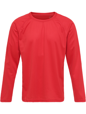 Langærmet Trænings T-shirt Herre, Rød