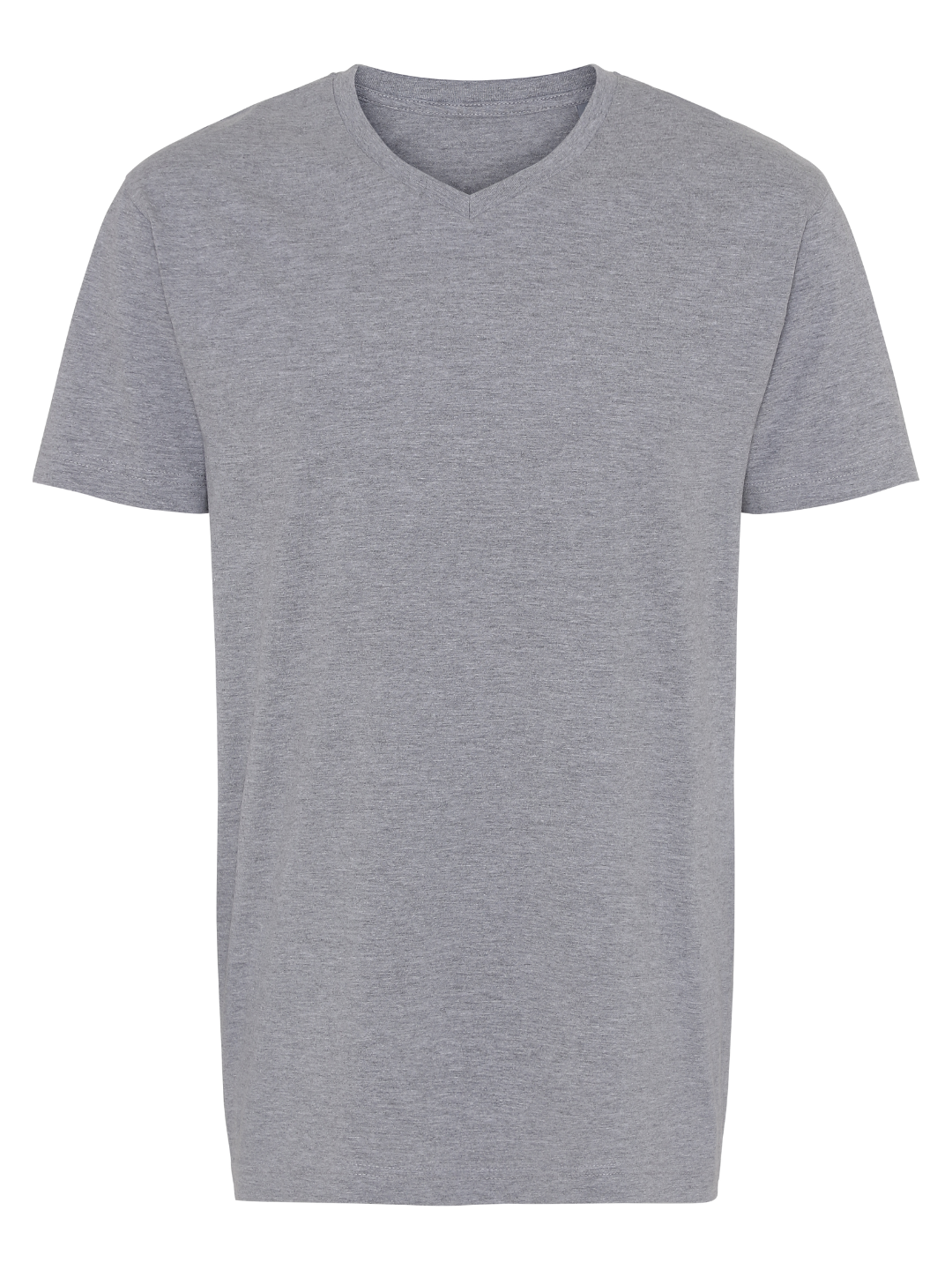 Comfort V-neck T-shirt Herre, Lysgrå
