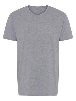 Comfort V-neck T-shirt Herre, Lysgrå