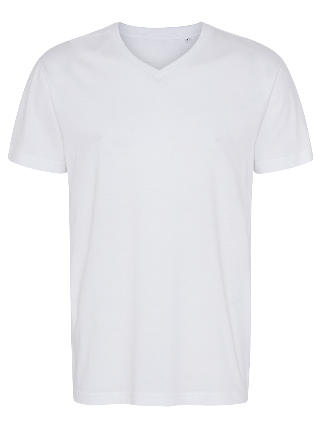 Comfort V-neck T-shirt Herre, Hvid