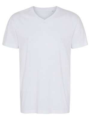 Comfort V-neck T-shirt Herre, Hvid