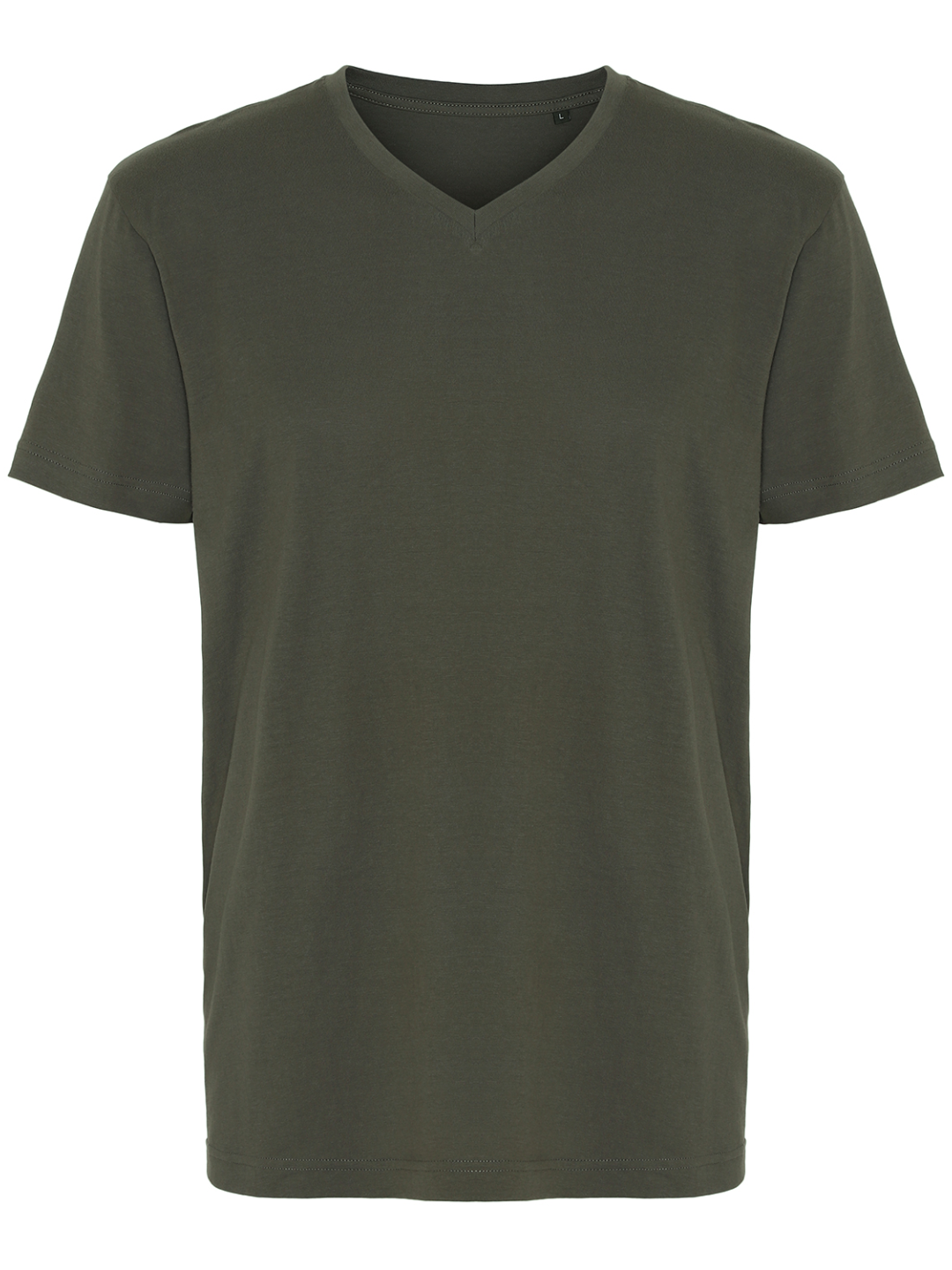 Comfort V-neck T-shirt Herre, Armygrøn