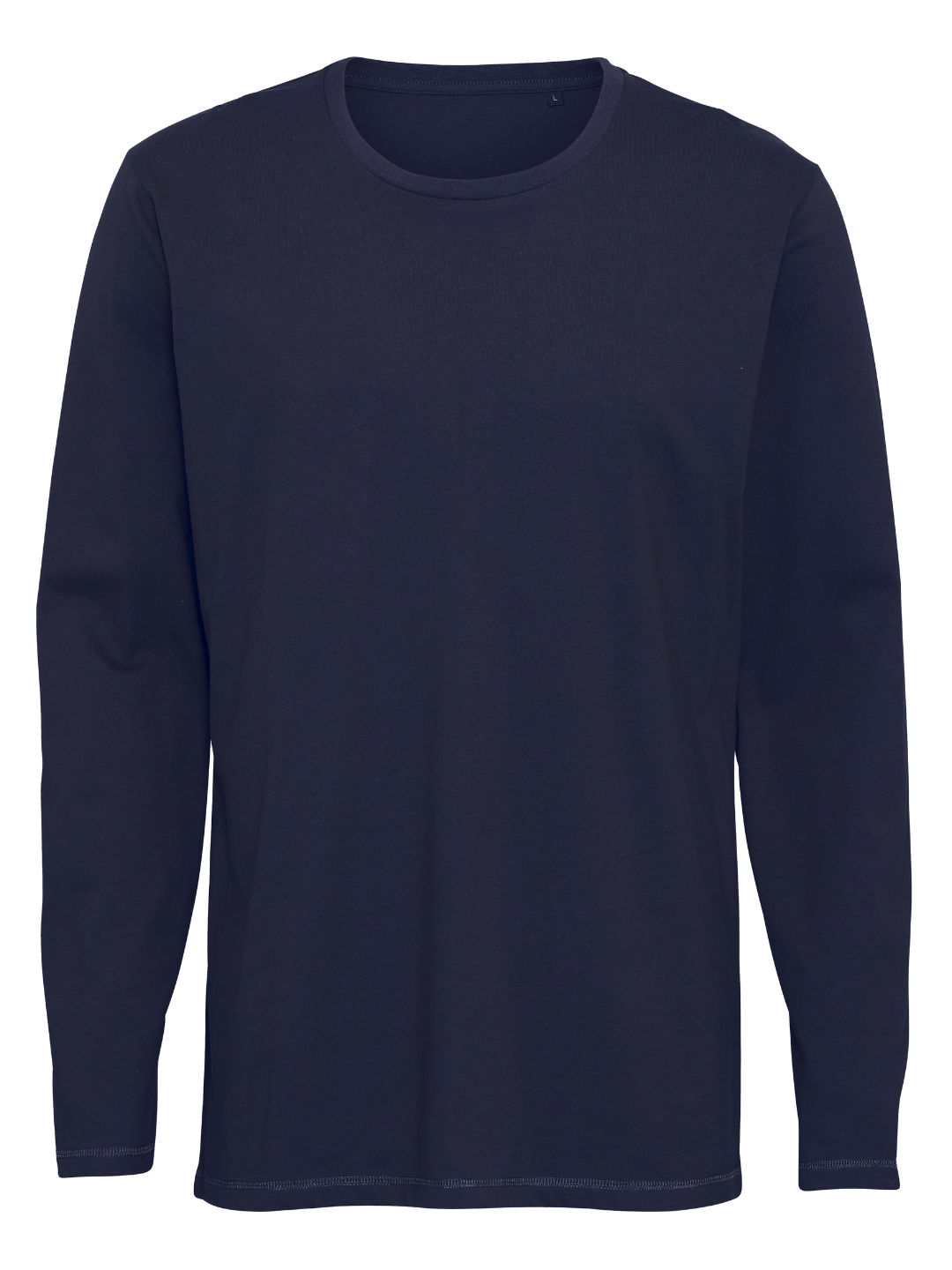 Basic Langærmet T-shirt Herre, Navyblå