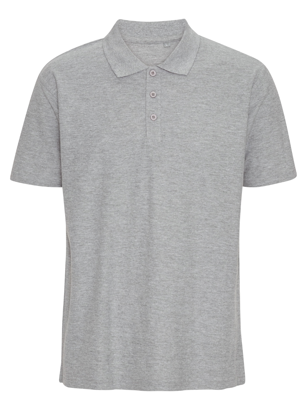 Classic Poloshirt Herre, Lysgrå