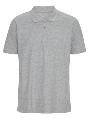 Classic Poloshirt Herre, Lysgrå