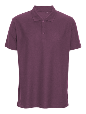 Classic Poloshirt Herre, Bordeaux