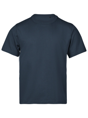 Loose Fit T-shirt med kraftig hals, Navyblå