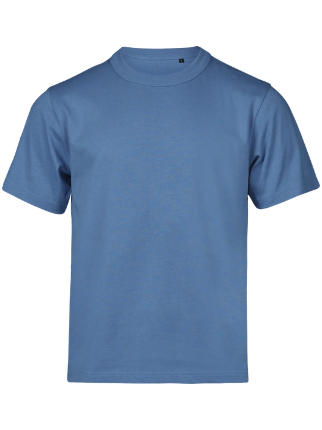 Loose Fit T-shirt med kraftig hals, Kongeblå