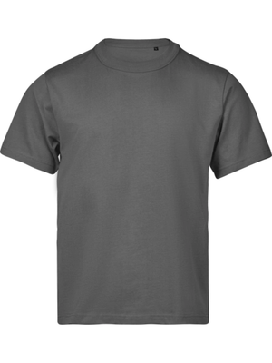 Loose Fit T-shirt med kraftig hals, Mørkegrå