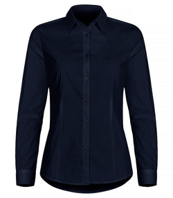 Dame Stretch Shirt, Navy - Clique 027961