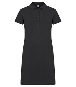 Marietta dame polo kjole, Sort - Clique 028277
