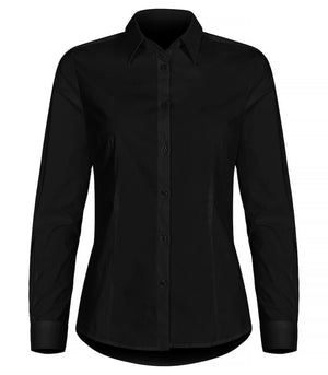 Dame Stretch Shirt, Sort - Clique 027961